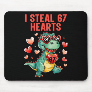 Lustig ich stehle 67 Herzen T-Rex Dinosaurier Vale Mousepad