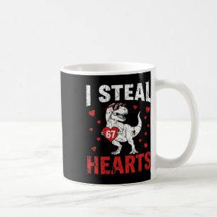 Lustig Ich stehle Herzen 67 Valentinstag Dinosauri Kaffeetasse