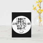 Lustig, ich streite nicht, ich erkläre nur, warum  karte (Gelbe Blume)