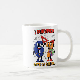 Lustig ich überlebte 67 Tage Schule Meme Kinder Le Kaffeetasse