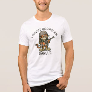 Lustig ich überlebte den Kaffeekauf Kaum Tiger Sol Tri-Blend Shirt