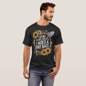 Lustig Ich verbringe Freizeit mit Hacken Drecksäc T-Shirt (Vorne ganz)