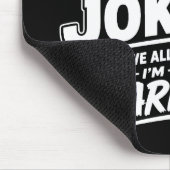 Lustig Ich versuche, nicht über meine eigenen Witz Mousepad (Ecke)