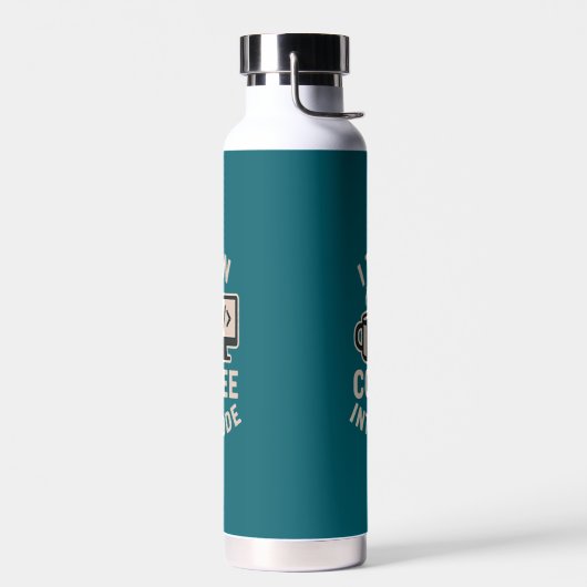 Lustig Ich verwandle Kaffee in Code Trinkflasche (Links)