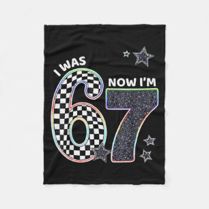Lustig ich war 6 jetzt bin ich 7 Geburtstag 67 Mem Fleecedecke
