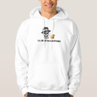 Lustig Ich Werde Im Hinterhof Sein Totenkopf Zigar Hoodie