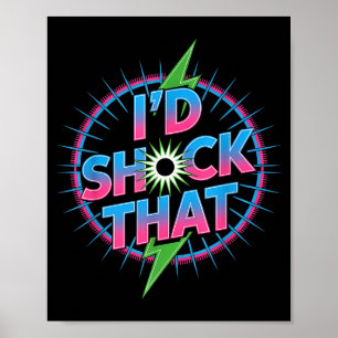 Lustig Ich würde diesen Zitat elektrischen Humor P Poster