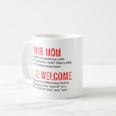 Lustig Ihr Mama-Grammatik-Tassen-Lehrer-Geschenk Kaffeetasse (Vorderseite Links)