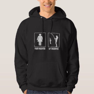 Lustig Ihre Tochter Meine Angel-Tochter Geschenke Hoodie