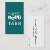 Lustig ist alles, das Sie benötigen, Liebe und Visitenkarte (Vorne/Hinten)