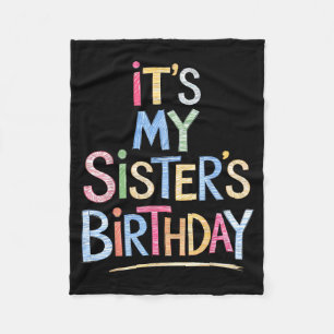 Lustig ist der Geburtstag meiner Schwester Sketch  Fleecedecke