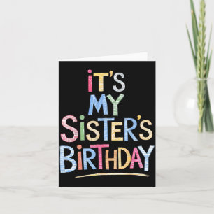 Lustig ist der Geburtstag meiner Schwester Sketch Karte