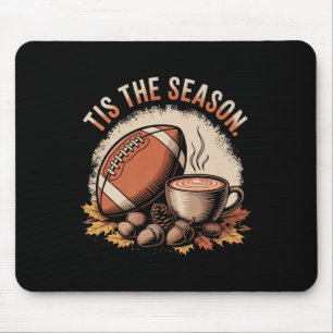 Lustig ist die Jahreszeit Herbst-Fußball gemütlich Mousepad