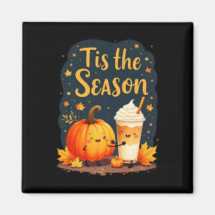 Lustig ist die Jahreszeit Kürbisgewürz Herbst-Latt Magnet