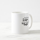 Lustig ist die Jahreszeit, um Basic Fall Pumpkin S Kaffeetasse (VorderseiteRechts)