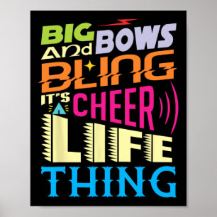 Lustig ist es ein Cheer Life-Ding' - Cheerleading  Poster