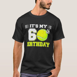 Lustig ist mein 60. Geburtstag Tennis Liebhaber 60 T-Shirt