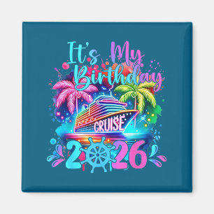 Lustig ist mein Geburtstag Kreuzfahrt 2026 Familie Magnet