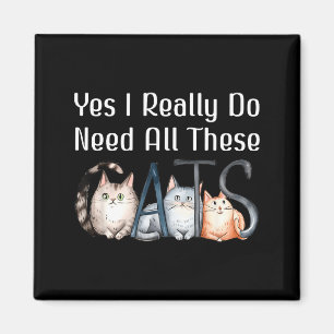 Lustig Ja Brauche Alle Katzen Katze Magnet