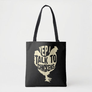 Lustig Ja Ich Rede Mit Hühnern Geschenk Cool Anima Tasche