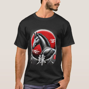 Lustig Japan Pferdeliebhaber Reiten Equestria T-Shirt