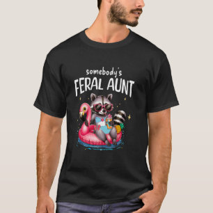 Lustig jemandes wilde Tante Waschbär T-Shirt
