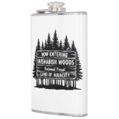 Lustig Jetzt Eintritt in den I Wishabish Woods Wal Flachmann (Links)