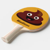 Lustig kacken Sie doppelseitiges Paddel des Tischtennis Schläger (Vorderseite)
