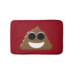 Lustig kacken Sie Emoji Badematte