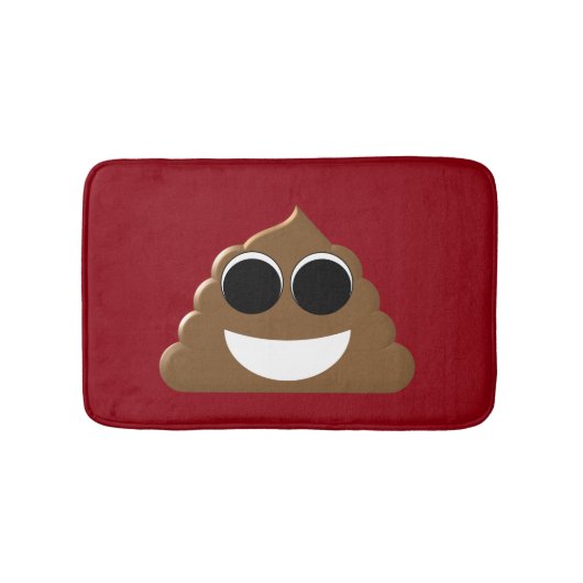 Lustig kacken Sie Emoji Badematte (Vorderseite)