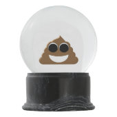 Lustig kacken Sie Emoji Schneekugel (Rückseite)