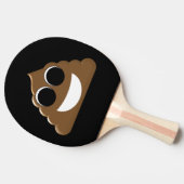 Lustig kacken Sie Emoji Tischtennis Schläger (Seitenansicht)