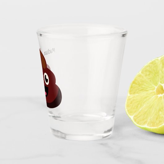 Lustig kacken Sie Nameschußglas Schnapsglas (Rechts)