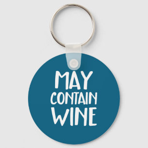 Lustig, kann Wein enthalten  Schlüsselanhänger