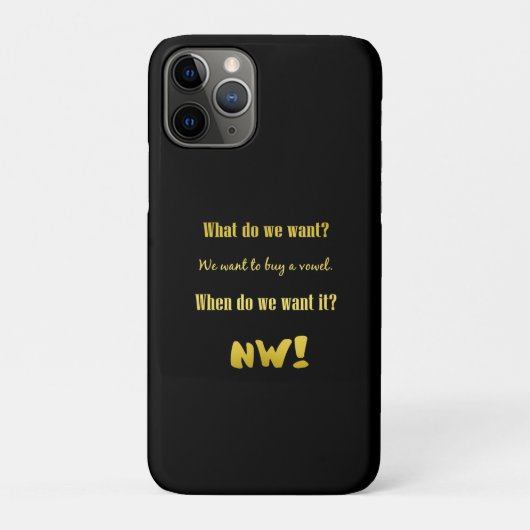 Lustig Kaufe einen Vokal — Jetzt! Case-Mate iPhone Hülle (Rückseite)