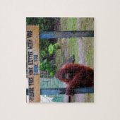 Lustig kein Sänfte-Zeichen mit Orang-Utan Puzzle (Vertikal)