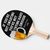 Lustig klatschen Sie Gesprächs-Bier-Klingeln Pong Tischtennis Schläger (Seitenansicht)