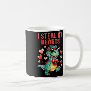 Lustig klaue ich 67 Herzen T-Rex Dinosaurier Valen Kaffeetasse