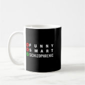 Lustig Kluger Schizophrener Schizophrenie-Bewussts Kaffeetasse (Links)
