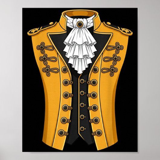 Lustig Kolonial-18.-Jahrhundert Historisches Ameri Poster (Vorne)