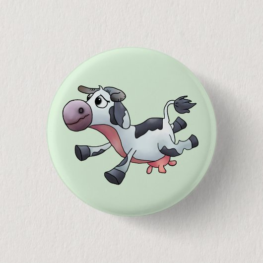 lustig Kuh Button (Vorderseite)