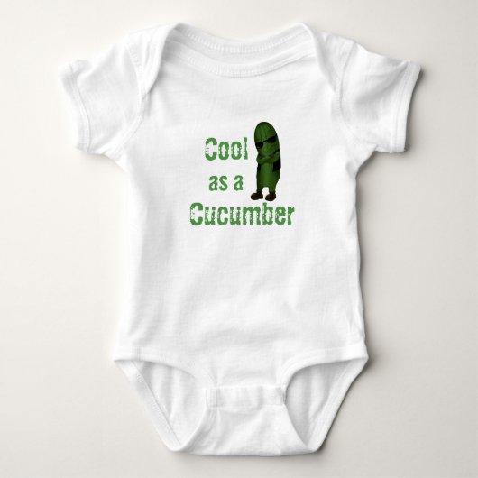 Lustig Kühl Wie Ein Salatgurke Baby Strampler (Vorderseite)