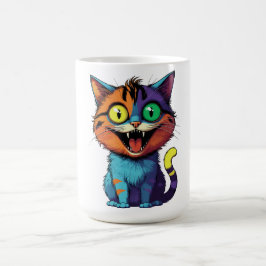 Lustig - Lächelnde Katze -  Kaffeetasse