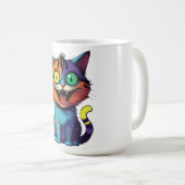 Lustig - Lächelnde Katze -  Kaffeetasse (VorderseiteRechts)