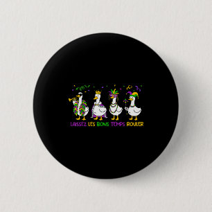 Lustig laissez les bon temps rouler mardi gras Gan Button