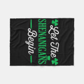 Lustig Lass Die Schelmereien Für Den St. Patrickst Fleecedecke (Vorderseite (Horizontal))
