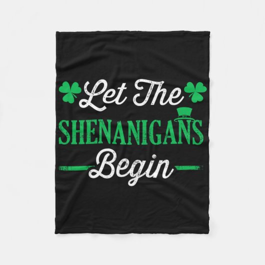 Lustig Lass Die Schelmereien Für Den St. Patrickst Fleecedecke (Vorderseite)