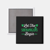 Lustig Lass Die Schelmereien Für Den St. Patrickst Magnet (Vorderseite/Rückseite)