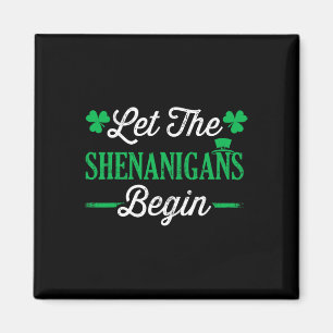 Lustig Lass Die Schelmereien Für Den St. Patrickst Magnet