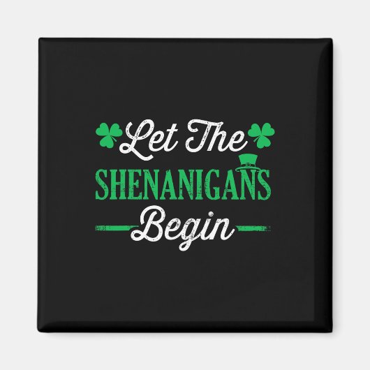 Lustig Lass Die Schelmereien Für Den St. Patrickst Magnet (Vorne)